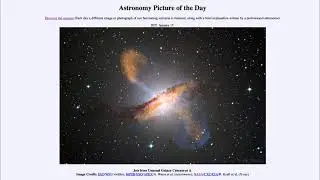 2021 January 17 - Jets from Unusual Galaxy Centaurus A