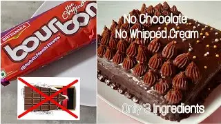 Chocolate Cake without Cocoa Powder , Whipped Cream , Chocolate, Oven, Egg | Lockdown Chocolate Cake