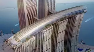 أول ناطحه سحاب افقيه فى الصين. 1st horizontal tower