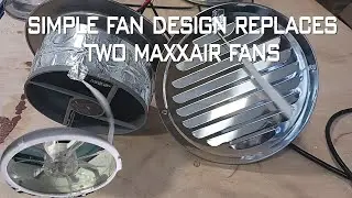 Low cost and efficient ventilation system, for van builds. Replace expensive Maxxair fans