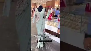 1 minute saree #shorts#readytowear#1minutesaree#viral#bollywood#partywearsaree