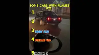 Top 5 cars with flames PT2 #cooking #tuningcars #washcar