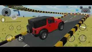 Drive 🔴 JCB Unloading stone From modified Thar in Game #jcb #tractor #dumper #truck #gamingvideos