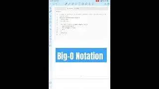 How to find the Big-O Notation for code ? #bigonotation #developer