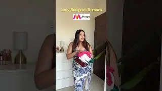 Long bodycon dress✨ #myntra #dress #bodycon #myntrafinds #myntrahaul #shorts #short #youtubeshorts