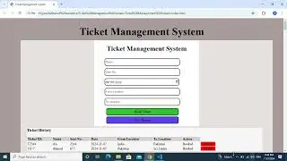 How to create Ticket Management System in HTML,CSS and JavaScript