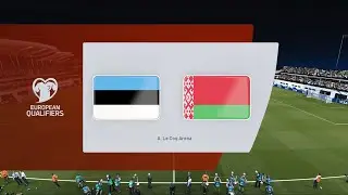 Estonia vs Belarus | A. Le Coq Arena | 2022 FIFA World Cup Qualifiers | PES 2021