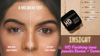 Insight HD Finishing Loose Powder Review & Demo || Best Affordable Banana Powder