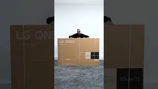 75 inch LG QNED87 4K TV ASMR Unboxing (2024)