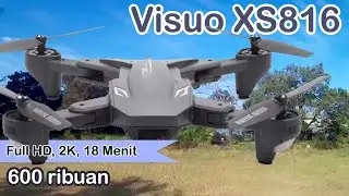 Visuo XS816 Drone Lipat 600 Ribuan Keren Terjangkau Fitur Berlimpah [Tes Terbang Indoor & Outdoor]