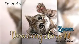Rogue Art's Zoom Drawing Class 11 - Demonstration