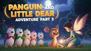 Penguin and Little Deer Adventure Part 3 | Magical Friendship Story for Kids 🌙🧚 | WonderBadstv