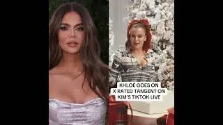 Khlo&eacute; Kardashian was on TikTok Live giving BJ tips as a Christmas &ldquo;gift&rdquo; 😳
