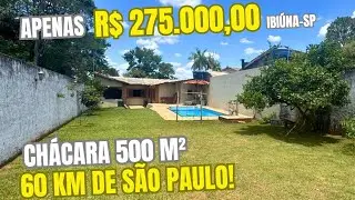 Linda casa de campo completa por 275 mil reais em IBIÚNA/SP