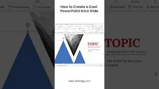 How to Create A Cool PowerPoint Intro Slide #slideegg