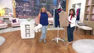 Isaac Mizrahi Live! Essentials Mock Neck Sleeveless Top w/ Shirring on QVC
