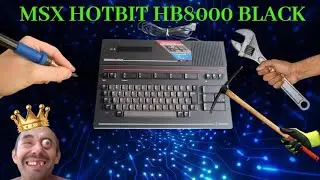 MSX HOTBIT HB8000 Black (Voltou a Vida )