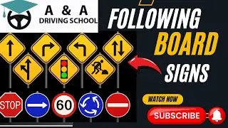 FOLLOWING BOARD SIGNS 🛑||MUST WATCH|| AIM& ACHIEVE DRIVING SCHOOL UK 