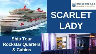 Scarlet Lady - Ship Tour -  Rockstar Quarters + cabins