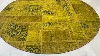 Tapis Patchwork jaune 22904
