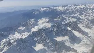 The mighty Himalayas as visible from flight