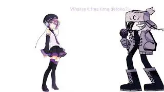 (FNF x UTAU Talkloid) Ruv breaks defoko's rice bowl