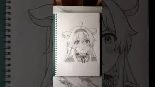 Draw Sistine Fibel - Rokudenashi Majutsu Koushi to Akashic Records #animedrawing #shorts