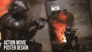 How To Design Action Movie Poster in Photoshop - Movie Poster Design - Vertex Graphic