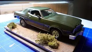 FORD TORINO 1976 model kit build finished. REVELL 1/25