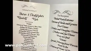 Wedding Program Magazine/Booklet