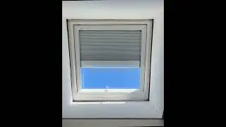 Velux VS with honeycomb solar powered blinds in action. #skylight #homeimprovement