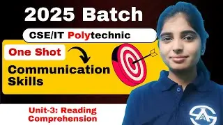 Unit-3 Communication Skills | 12 Marks  Confirmed | One Shot Revision with Important Questions