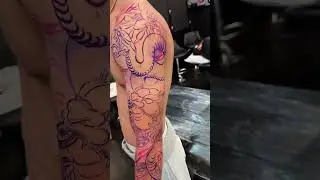 New tattoo sleeve. #tattoo #tattoosleeve #artwork #howto