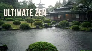 🔴 Ultimate Zen Heavy Rain in an Ancient Japanese Garden for Your Deep Relaxation ⛩️