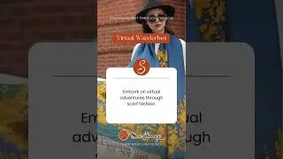 Virtual Wanderlust ✈️ Embark on virtual adventures through scarf fashion that transports you to