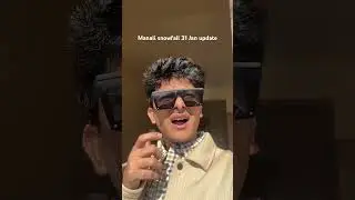 Manali snowfall 31  January update