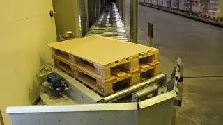 Transport line with turntable and roller conveyors in the cold storage by GIPO