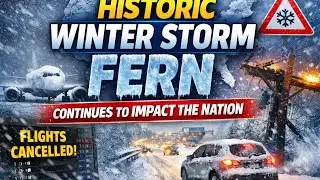 HISTORIC Winter Storm Fern Shuts Down America | Flights Cancelled, Power Outages Spread
