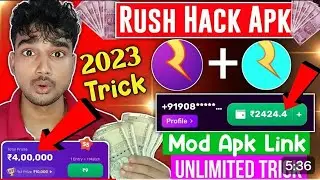 Rush App Unlimited Trick | Rush hack Trick | Rush By Hike App Wining Trick |Rush App Hack Trick 2024