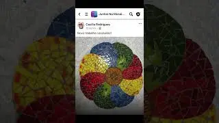 Venha aprender mosaico moderno na comunidade Juntas no Mosaico #artesanato