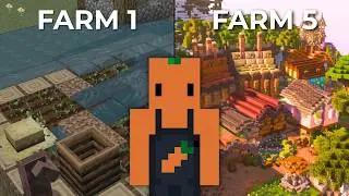 I Built the CRAZIEST Farming District in Minecraft!