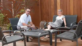 Chez R&eacute;gis et Marie-Christine : Am&eacute;nagement ext&eacute;rieur d&rsquo;une terrasse et palissade bois en Cumaru