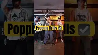 My favorite Popping drills! Try with us! #dance #poppingstyle #dancetutorial #popping #popdrills