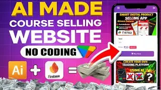 How to Create a Course Selling Website with AI 🤯🔥 | Course Selling Website kaise banaye 🤑