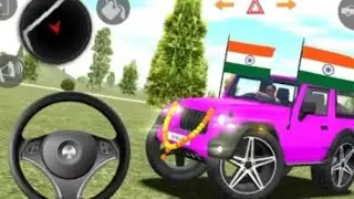 Mahindra modified Thar pink Thar 😈||new car game (gadi wala game): Android games&ndash;car racing video