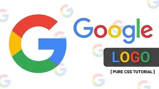 How To Create a GOOGLE LOGO || Pure HTML & CSS3 Tutorial