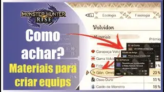 Como achar os materiais certos para criar seus equips? Monster Hunter Rise Sunbreak