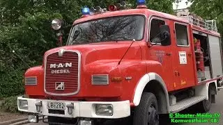 FEUER IM WOHNHEIM || [Personenrettung &uuml;ber Drehleiter] || VOLLALARM FEUERWEHR KORNWESTHEIM - [&Uuml;]