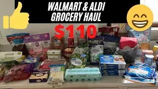 Walmart and Aldi Weekly Grocery Haul / Budget Living / Healthy Food for Family of 3