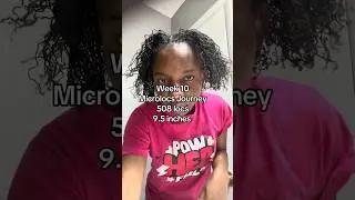 Week 10 Microlocs Journey #shortsfeed #locs #hairstyles #shortviral #naturalhair #microlocs #4chair
